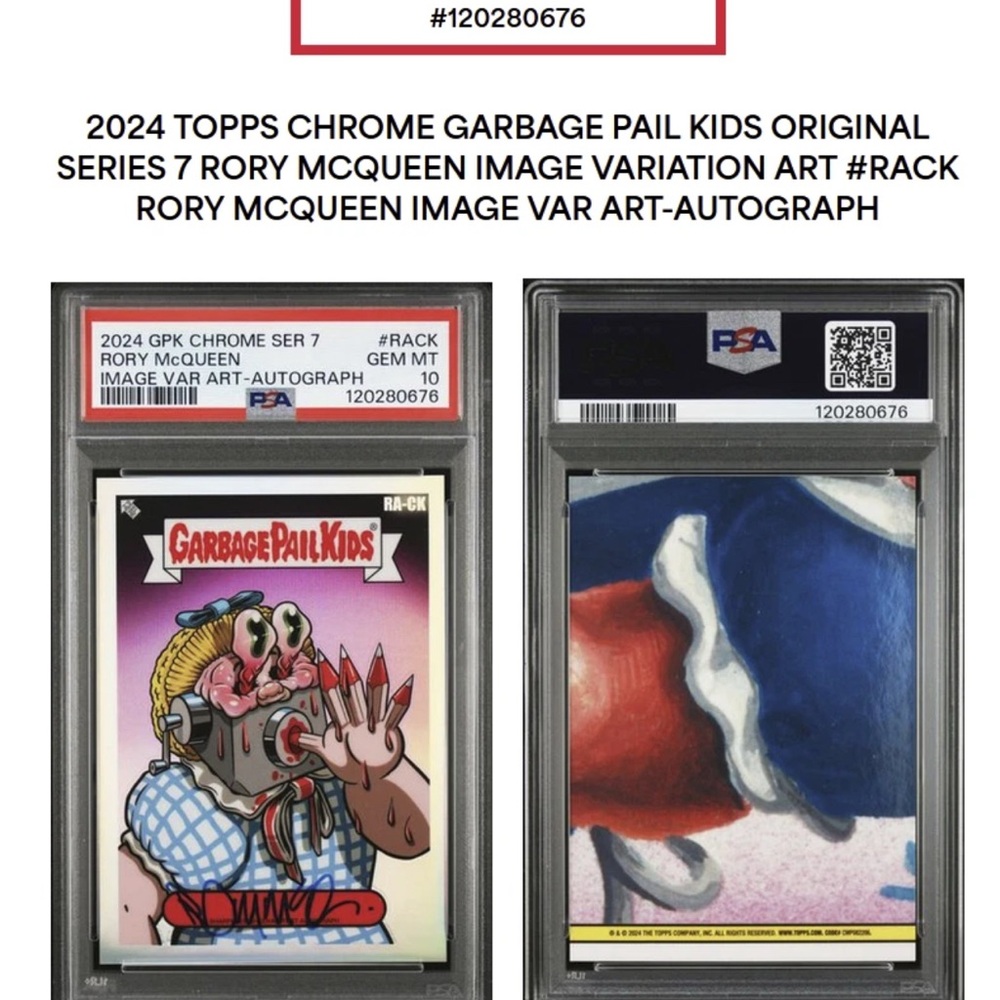 Topps Garbage Pail Kids Chrome Card - Multicolor